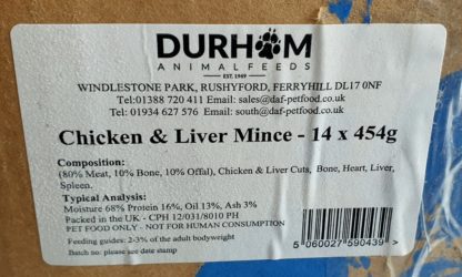 DAF Chicken and Liver Box of 14 Label