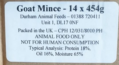 DAF Goat Mince Box of 14 Label