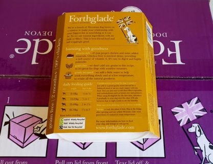 Forthglade Just Chicken with Liver Feeding Guide