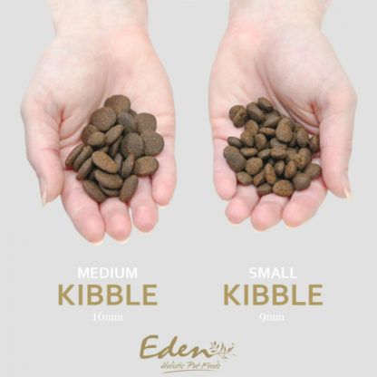 Eden Kibble size comparison