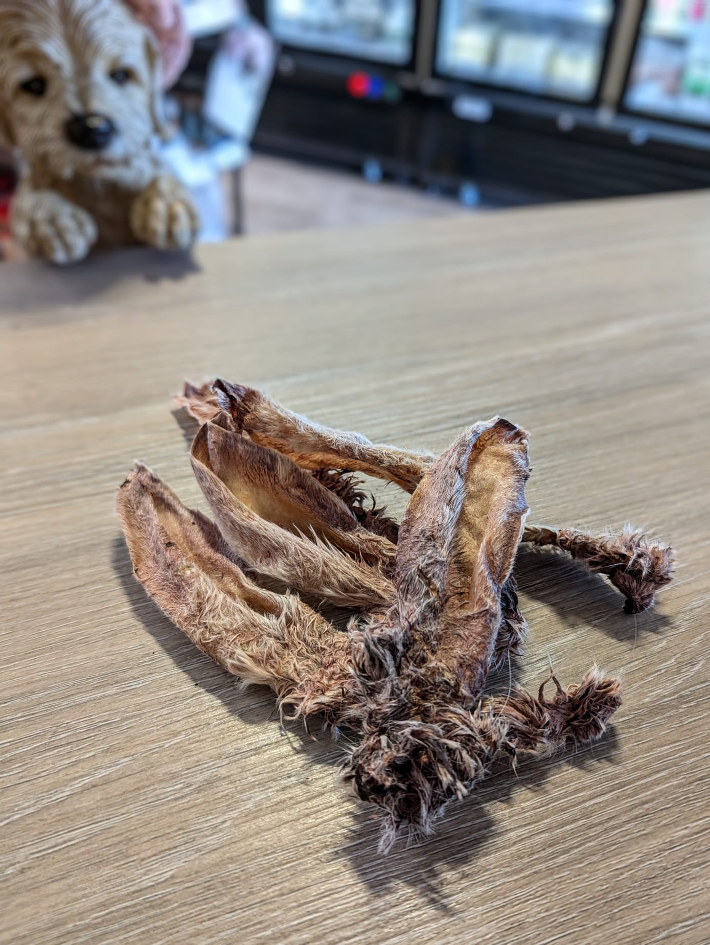 Rabbits ears with fur