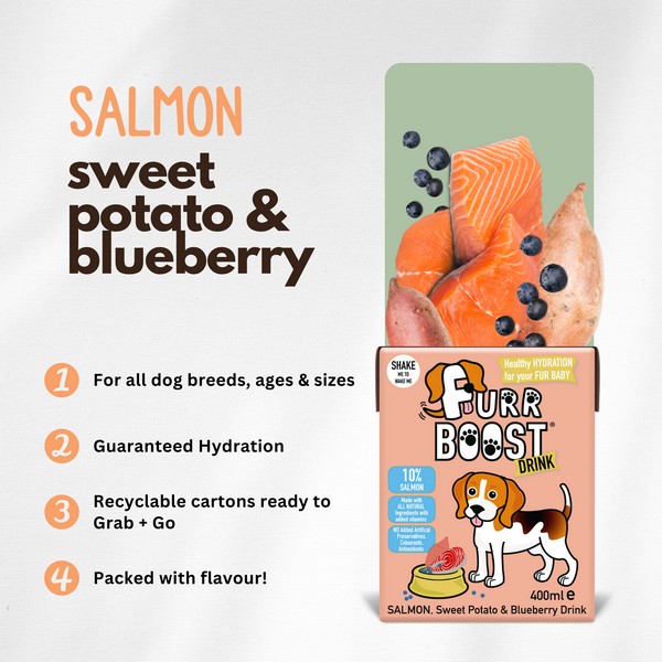 FurrBoost Salmon Sweet Potato and Blueberry Drink Benefits