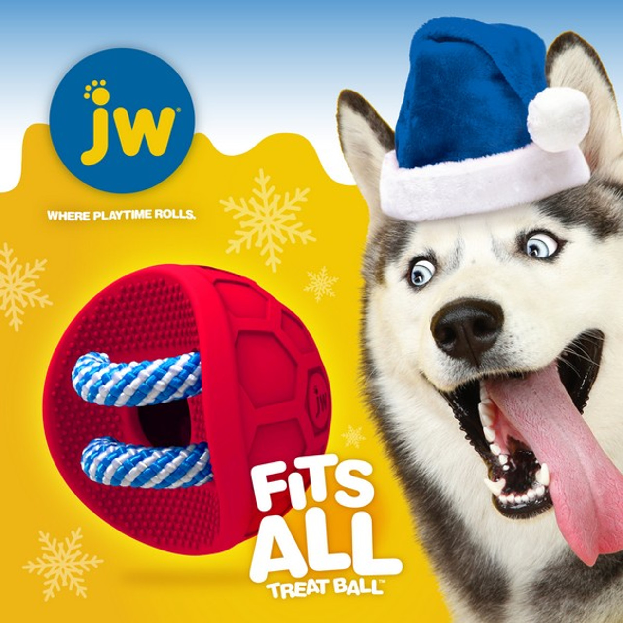 JW Fits All Treat Ball Back