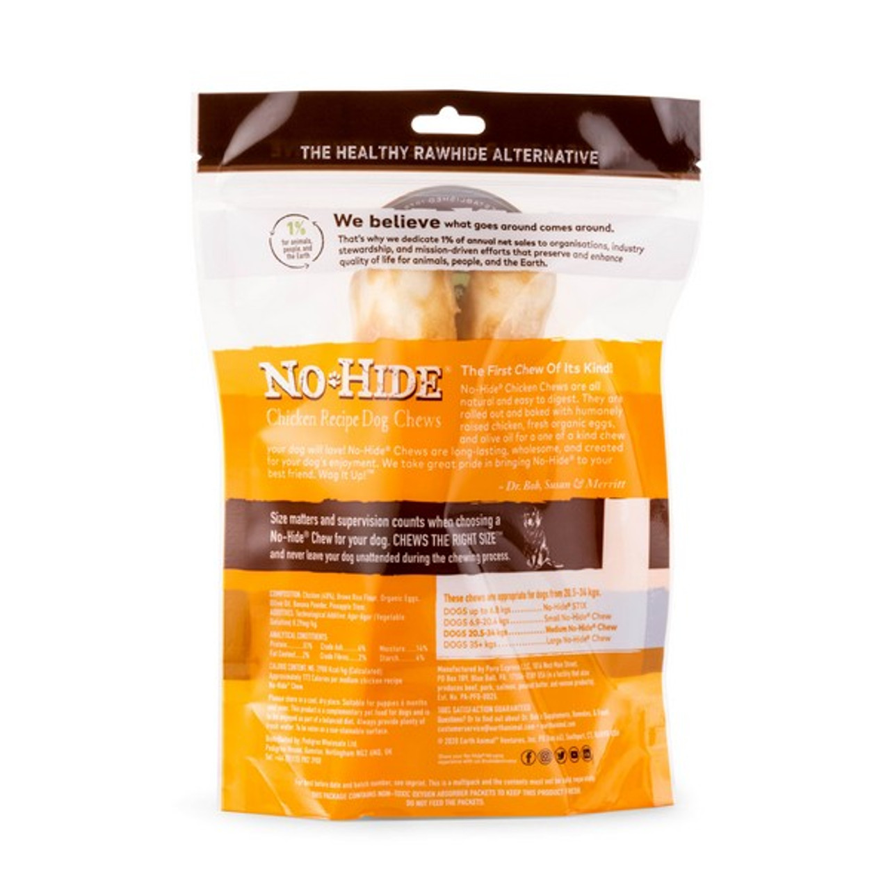 No Hide Chicken Medium Chews Back