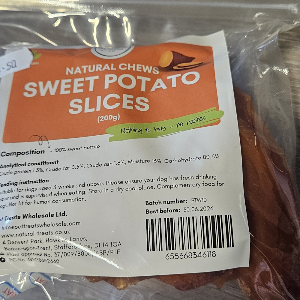 sweet potato label