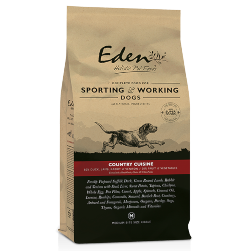 Eden Working Dog Food Country Cuisine 15kg Medium Kibble