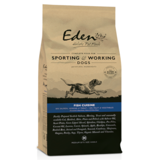 Eden Working Dog Food Fish Cuisine 15kg Medium Kibble